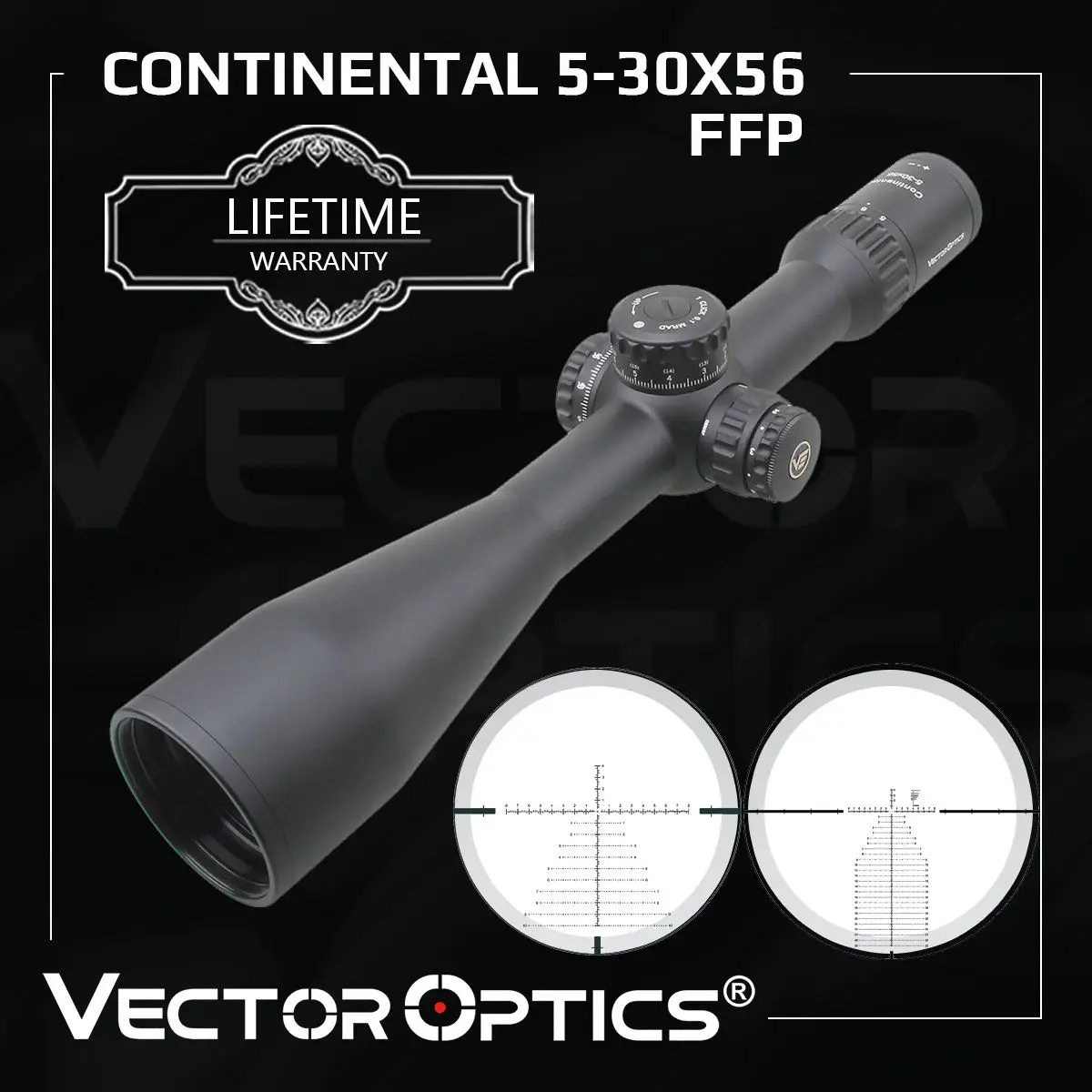 Vector Optics mira telescópica para Rifle de caza, visor táctico para