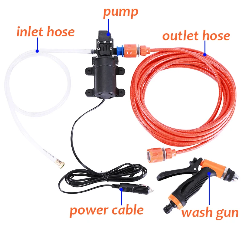 Premium Portable 12V Electric High-Pressure Car Wash Kit