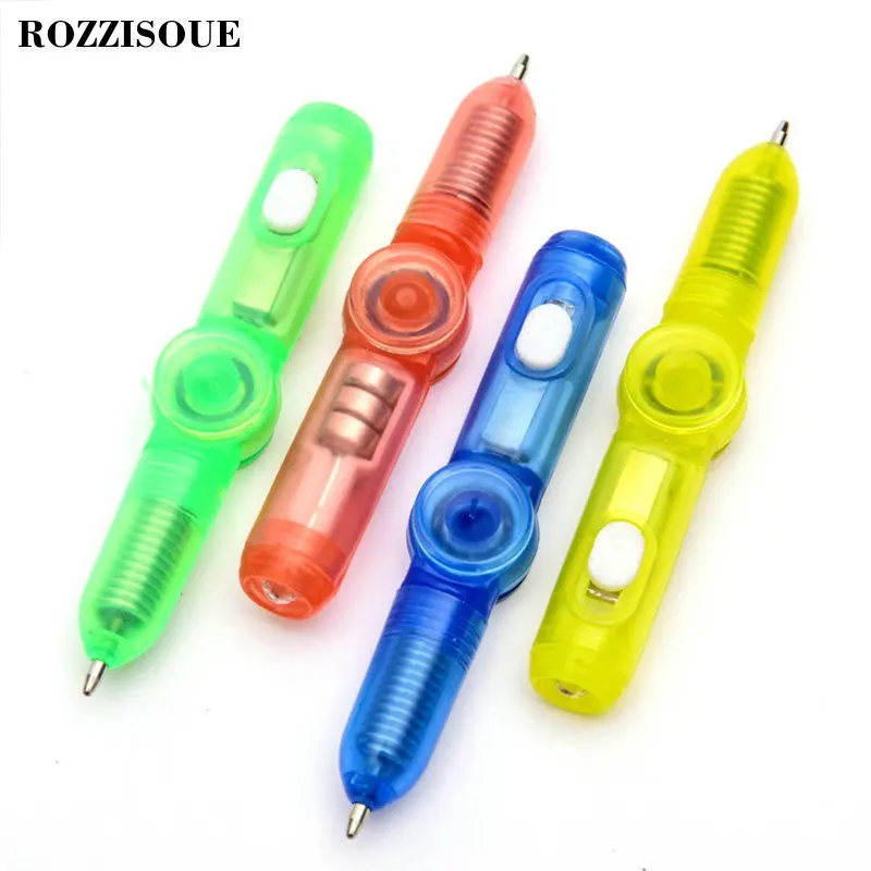 Креативная антистрессовая подсветка, смешная ручка, шариковая ручка, пластиковая ручка, ручка, спиннинговые ручки, школьные принадлежности, подарки