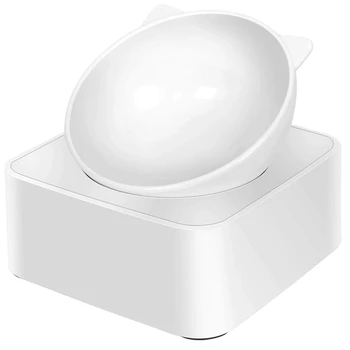 

New-Cat Dog Bowl Raised Cat Food Water Bowl With Detachable Elevated Stand Pet Feeder Bowl No-Spill,0-30°Adjustable Tilted Pet B