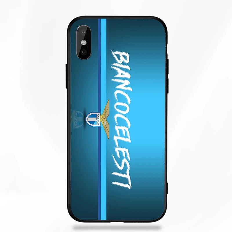 Чехол для телефона Immobile чехол для iphone DIY для Lazio FC чехол черный мягкий Уретановый Термопластик(tpu) для iphone 11Pro X XR XS MAX 7 8 7plus 6 6S 5S SE 5 - Цвет: A1938