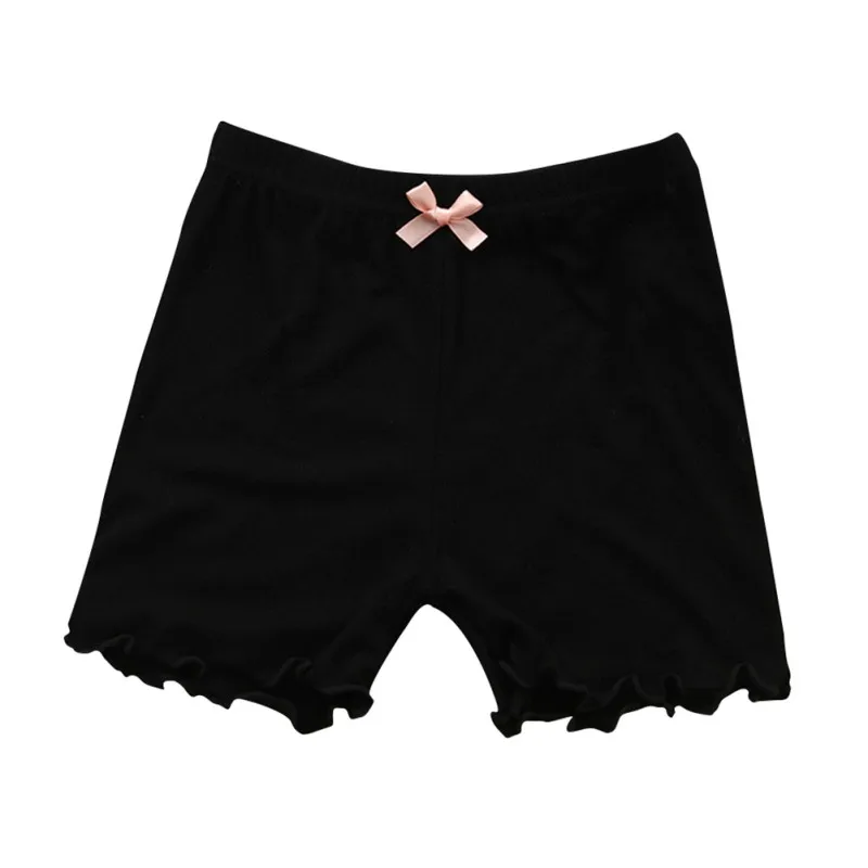 Baby Clothes Children's Pants Children Underwear Toddler Girls Stretchy Safety Legging Panties 3-12T - Цвет: Черный