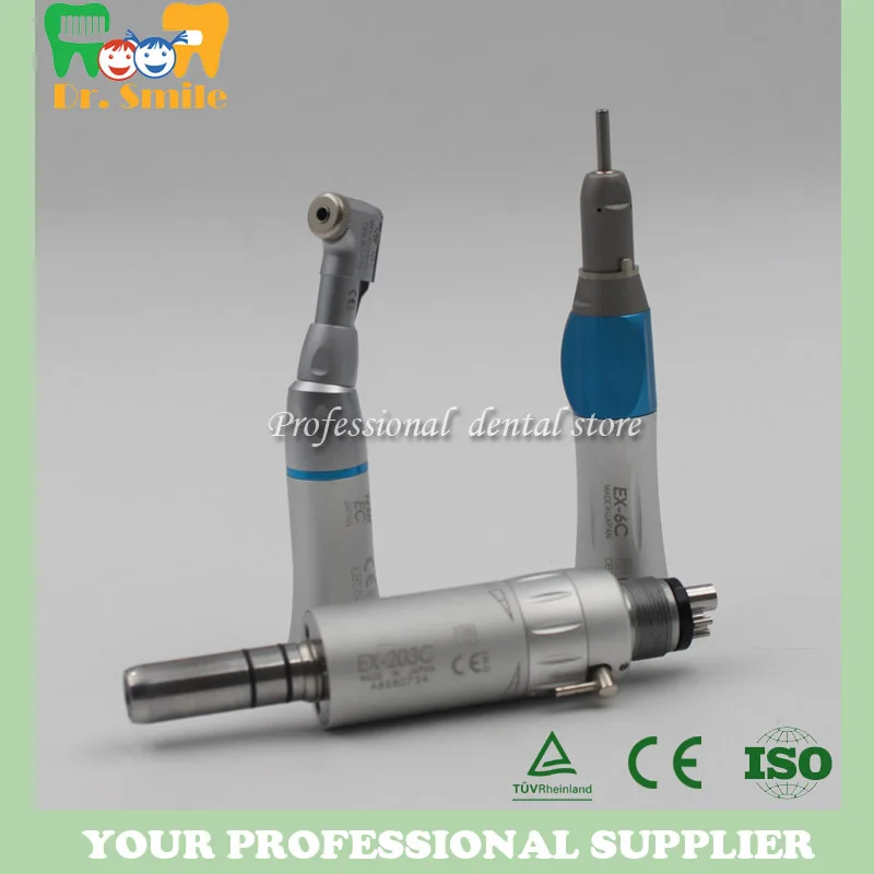 2 hole whole kit Стоматологический медленной низкоскоростной наконечник прямой контра угол воздуха турбины стоматологическое лабораторное оборудование микромотор Полировальный Инструмент - Цвет: 2 hole whole kit