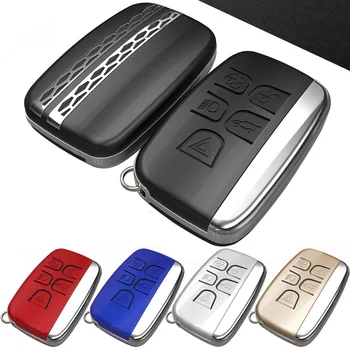 

Car Key case cover For Land Rover RANGE ROVER SPORT Evoque DISCOVERY SPORT 4 5 For Jaguar XE XFL metal key chain Accessories