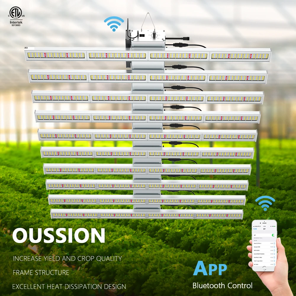 OUSSION LED Grow Light 400/640/800W Plant Lamp Full Spectrum Samsung LM301B/LM561C With 660nm High PPFD Quantum Board | Лампы и