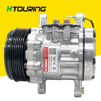 

SD7B10 compressor 7b10 A/C Compressor w/Clutch 6PK 12V For Sanden 7176 7186 6GR SD7B10 Swing Mount