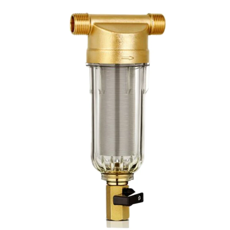 Hot sale 4 Split-Mouth Water Filters Front Purifier Copper Lead Pre-Filter Backwash Remove Rust Contaminant Sediment Pipe