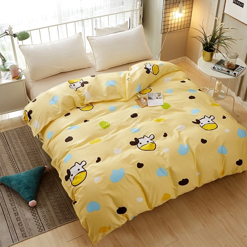 1 шт. пододеяльник с принтом Doraemon из чистого хлопка на молнии 180X220 см, 200X230 см, 220X240 см размер пододеяльник детские наборы постельных принадлежностей - Цвет: Серый