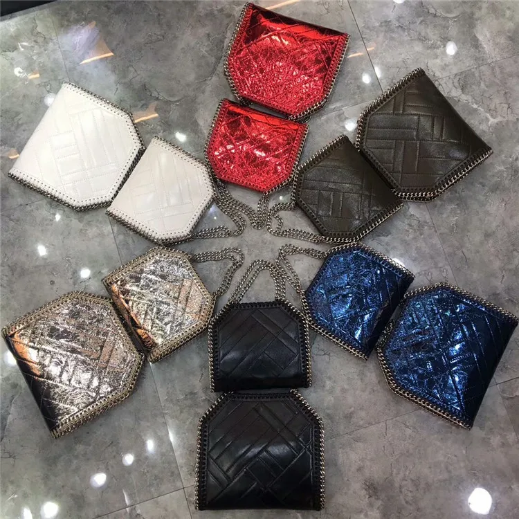 

Oblique Satchel Small Fang Genuine Leather Joker Ins Chain Single Shoulder Female 2020 Oil Wax Bag