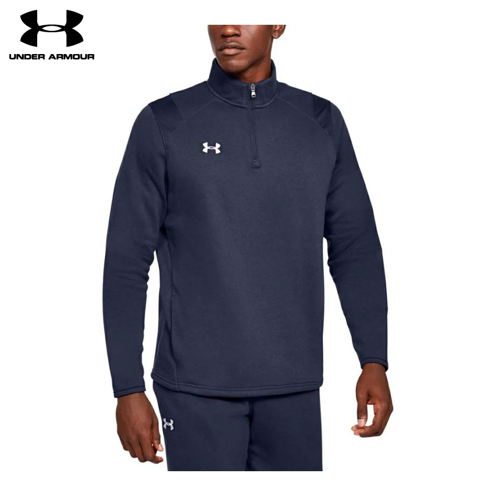 ua m's hustle fleece 1 4 zip