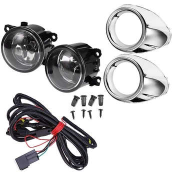 

Clear Lens Driving Fog Lights Bumper Lamps Bulbs Harness Bracket for Ford Focus S SE SEL 2012-2014 with Harness