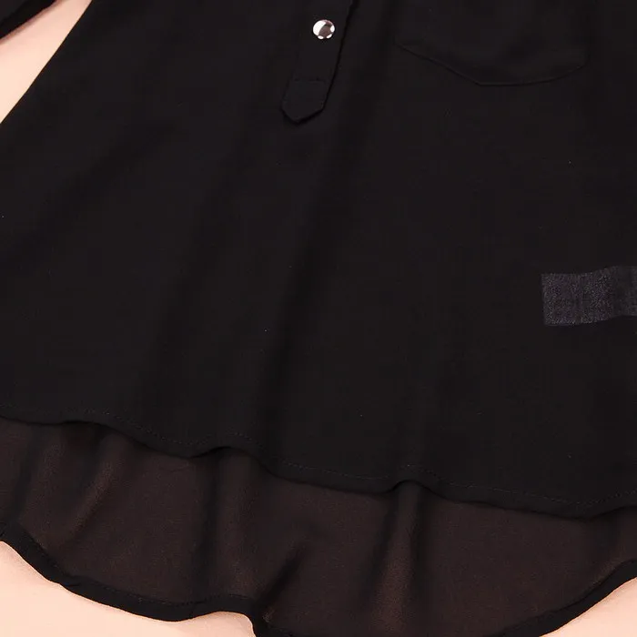 Shirt Women Ladies Tops 1PC Women Spring Summer V-Neck Chiffon Long Sleeve Casual Shirt Blouse Clothes For Women Roupa