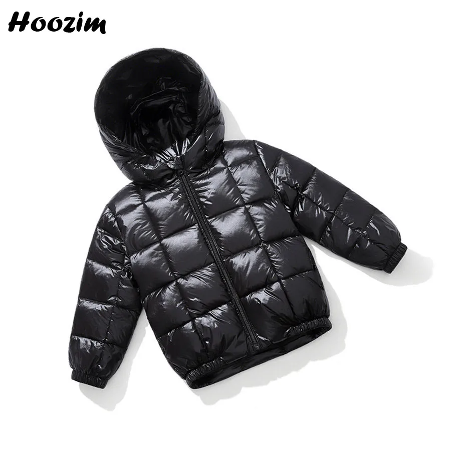 Г., белая куртка-пуховик для мальчиков от 2 до 8 лет, модная однотонная верхняя одежда в минималистическом стиле детское зимнее черное пальто в клетку с капюшоном для девочек