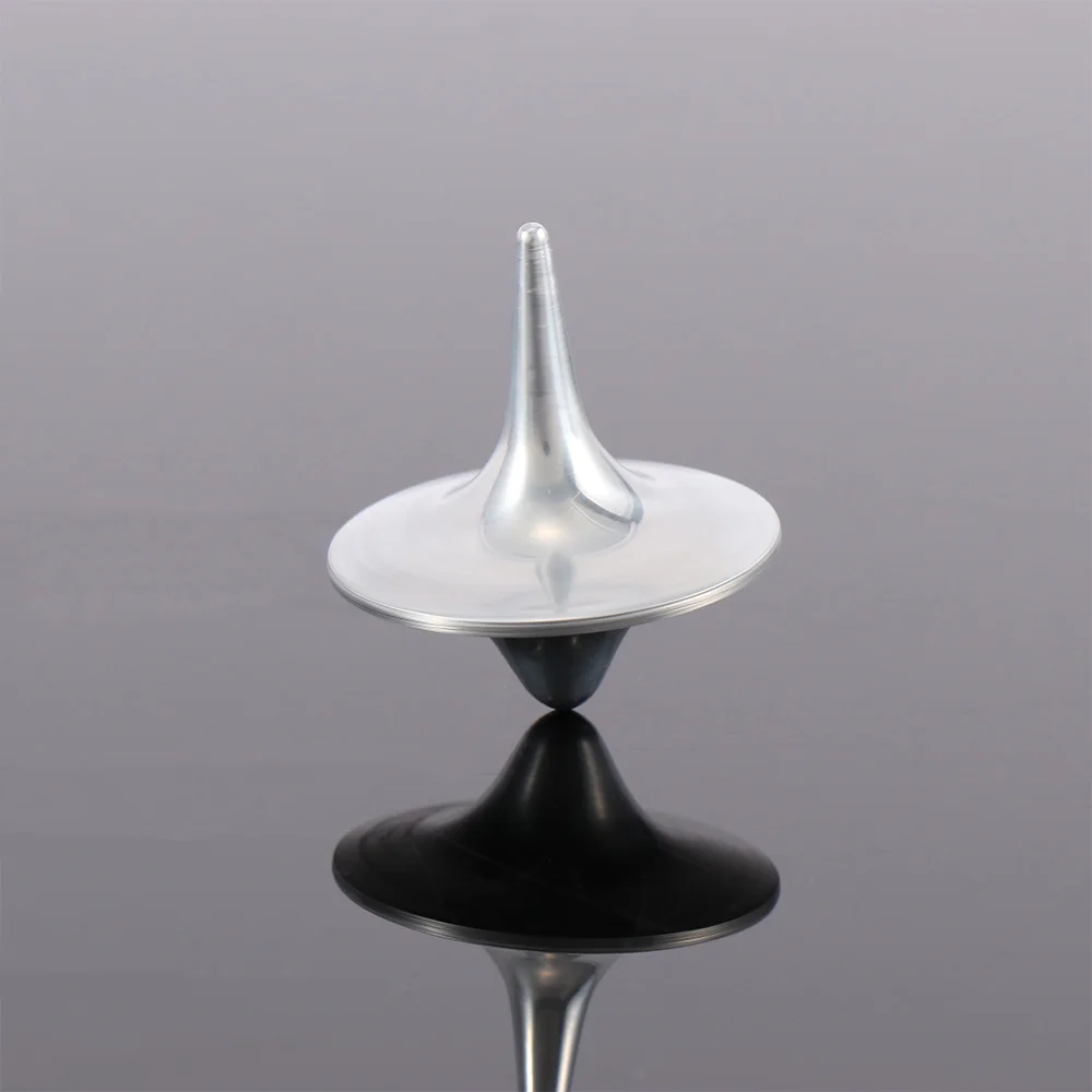Hot Sale Metal Gyro Great Accurate Silver Spinning Top Hot Movie Totem Print Spinning Top new and high quality