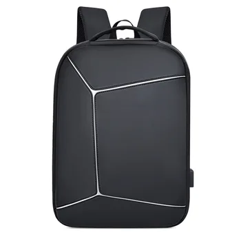 

2019 New Style Men's Backpack Cool Geometric Waterproof Wearable Backpack Large Capacity chu xing bao Business Computer Bag