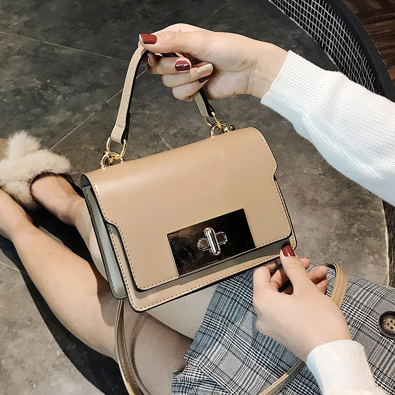 

LISM 2019 New fashion ladies small square bag casual wild lady shoulder bag ladies Messenger bag handbag female bag