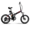 20 inch electric folding bicycle snow beach fat tire electric assist bicycle bafang48v500w motor snow tft Color screen fat ebike 2