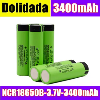 

10pcs Dolidada 100% original 18650 battery 3400mah 3.7v lithium battery for NCR18650B 3400mah 3.7V flashlight battery.