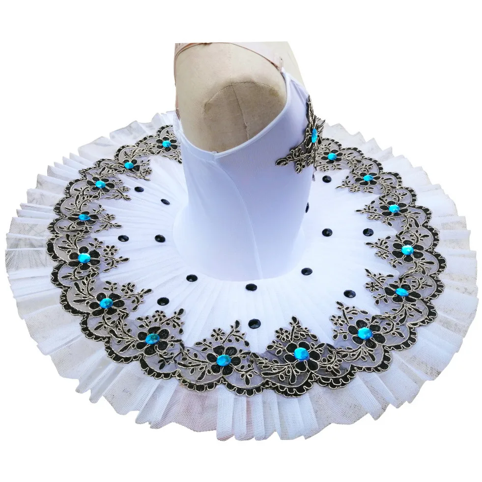 2020 Hot Sale New Professional Ballet Tutu Swan Lake Dance Costume Pancake Classical Leotard Dress For Kids