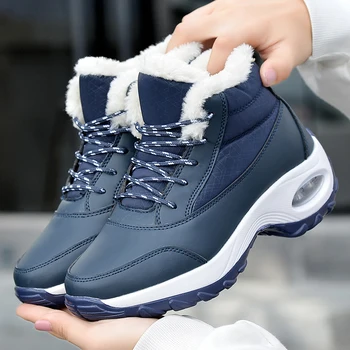 

New Women Boots Winter Warm Snow Boots Women Ankle Boots Female Waterproof Outdoor Plus Size Platform Boots Winter Light Shoes