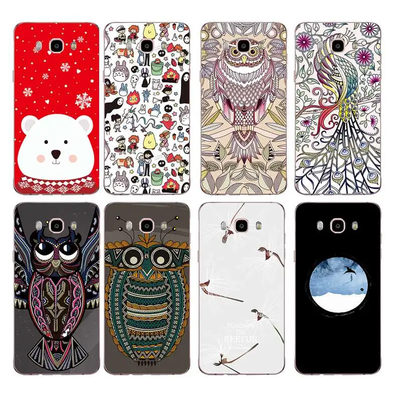 Soft TPU Phone Case flower Cartoon Colorful For Samsung J3 J5 J7 J1 J2 S6 S7 S8 plus note8 note9 S10 S9 J530 J730 J8 J6 C433 | Мобильные