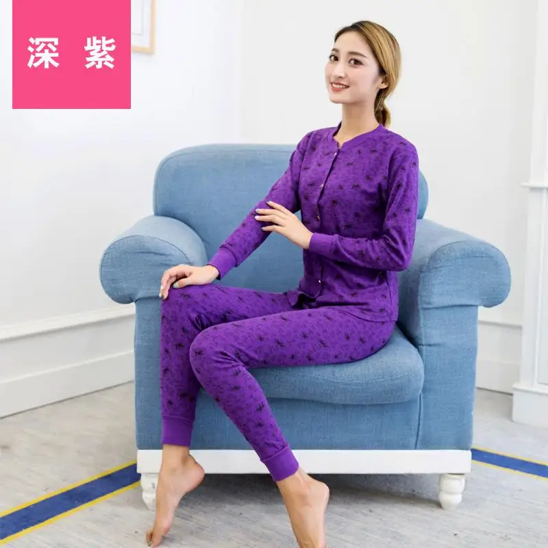 Хлопок thermal комплект термобелья теплая одежда для женщин 1477 - Цвет: Model 2