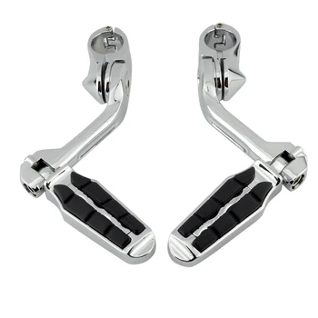 

Motorcycle FootPegs Adjustable Highway Long Angled Footrest Mount For Harley Yamaha Honda Suzuki 1 1/4" 32mm Engine Guard Clamps