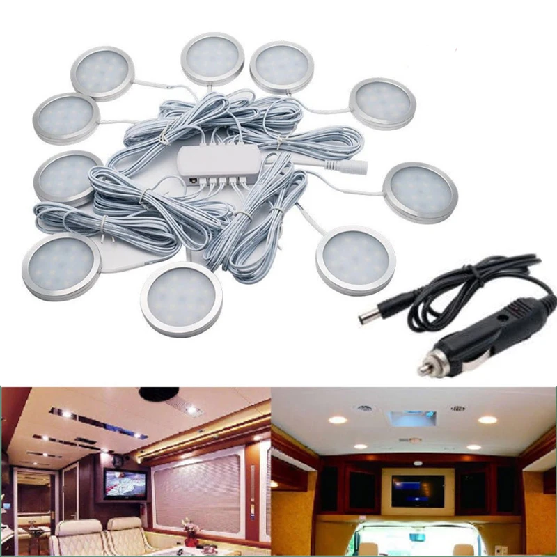 10Pcs 2.5W Car LED interior light 12V LED Caravan Interior Lights RV