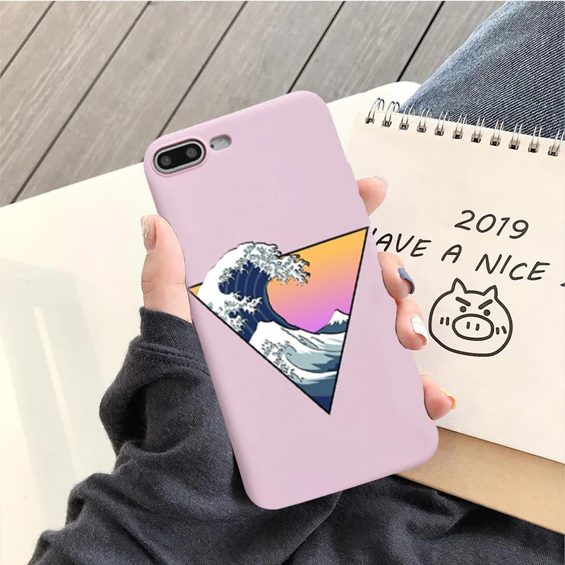 

JAMULAR The Great Wave off Kanagawa Fitted Cases For iPhone XR XS MAX 11 Pro X 7 8 6 6s Plus Japanese Sea Wave Ocean Phone Cover