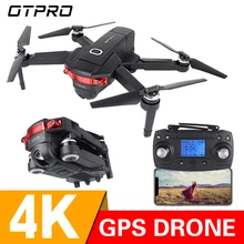 OTPRO 4K gps 1080P wifi FPV складной селфи Дрон с режимом удержания высоты RC Квадрокоптер вертолет игрушки RTF подарок