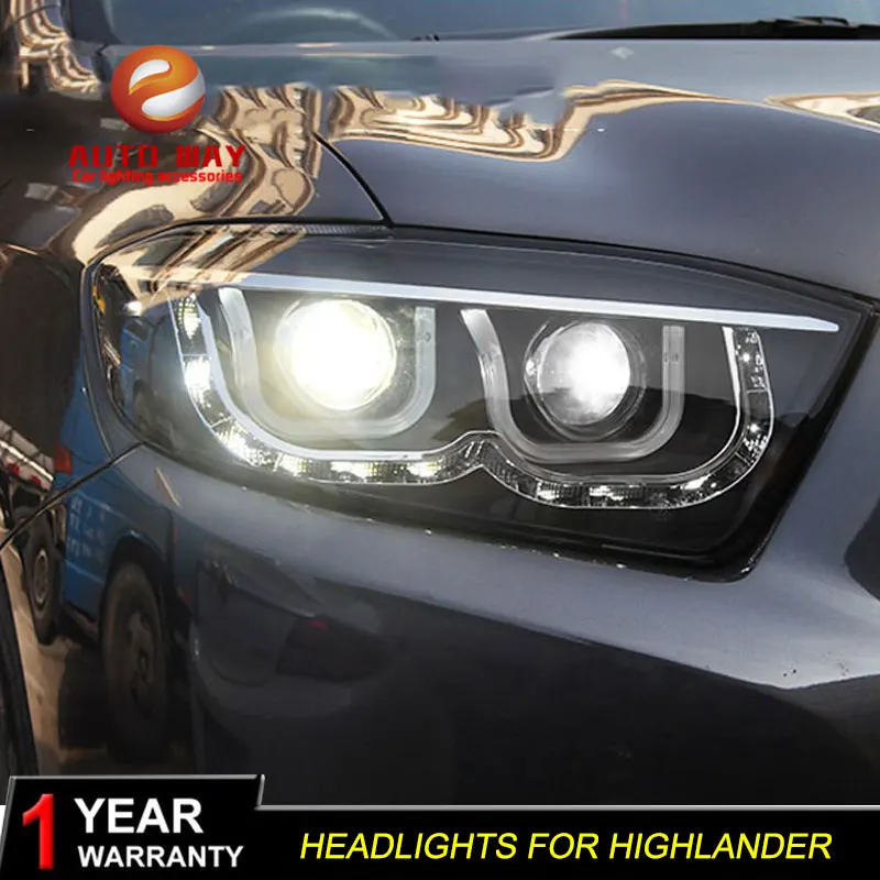 Чехол для автомобильного стайлинга фары Toyota Highlander 2009 2011 highlander светодиодные HID LED