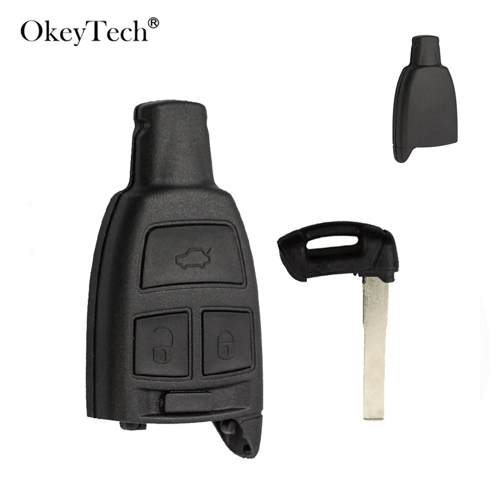 

OkeyTech 3 Buttons Remote Car Key Shell Fob For Fiat 500 Punto Croma Cover Case Replacement SIP22 Emergency Blade Accessories