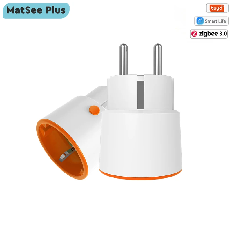 

Tuya Smart ZigBee Power Plug EU 16A Socket KWh Electricity Energy Monitor Singal Extender Repeater Support Alexa Google Home