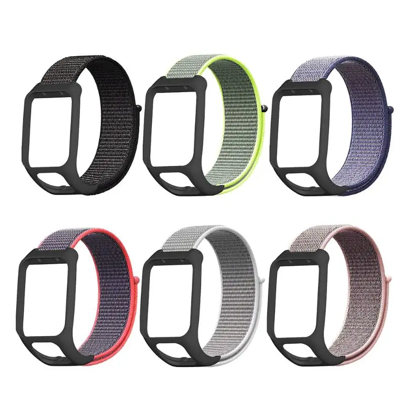 

Nylon Anti Scratch Loop Watch Band Wrist Strap Bracelet Replacement for TomTom Runner 3/Adventurer/Spark 3 Music/Golfer 2 Smart