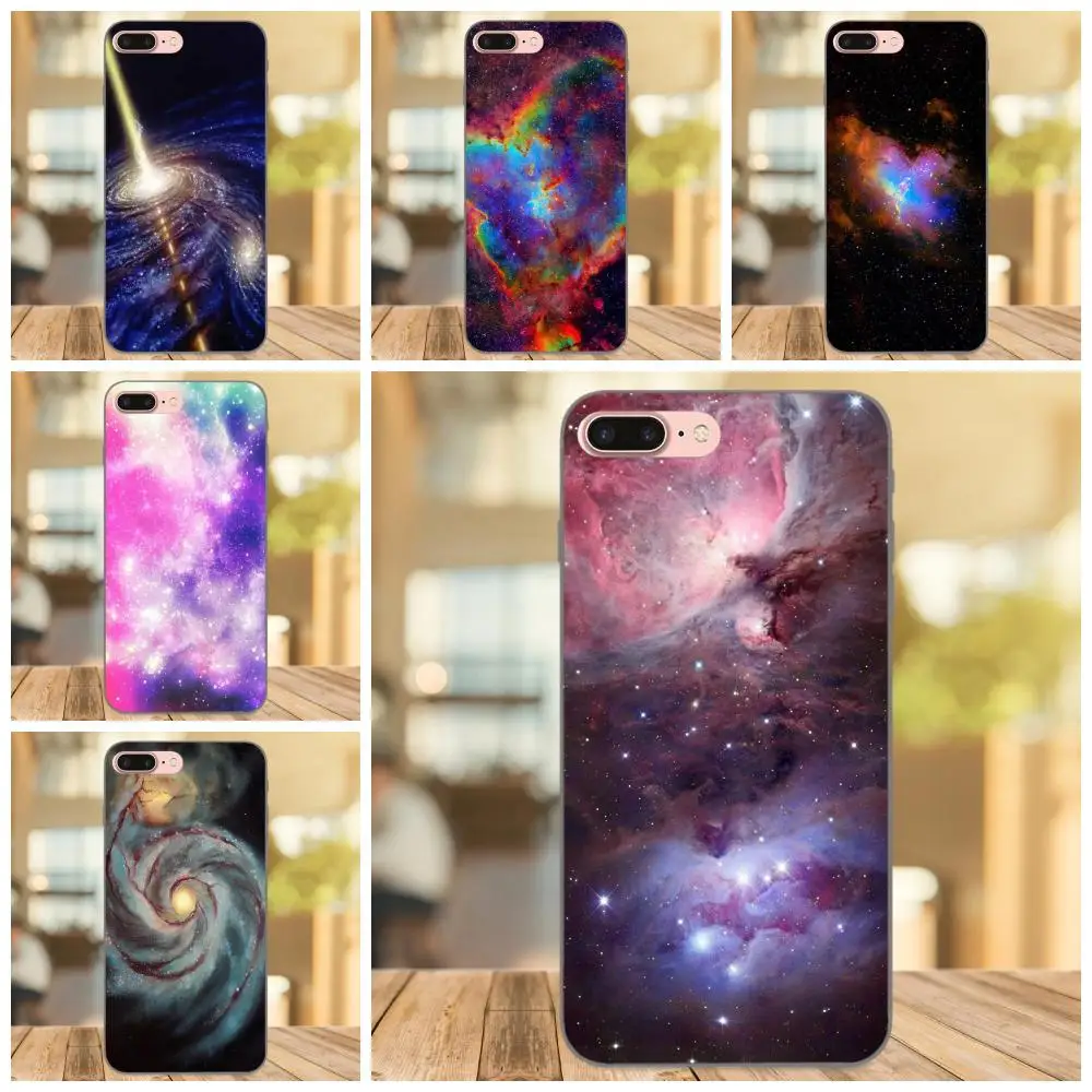 For Samsung Galaxy A3 A5 A6 A6s A7 A8 A9 Star Plus 2016 2017 2018 TPU Phone Cover Case Cute Nebula Pink Blue | Мобильные телефоны и