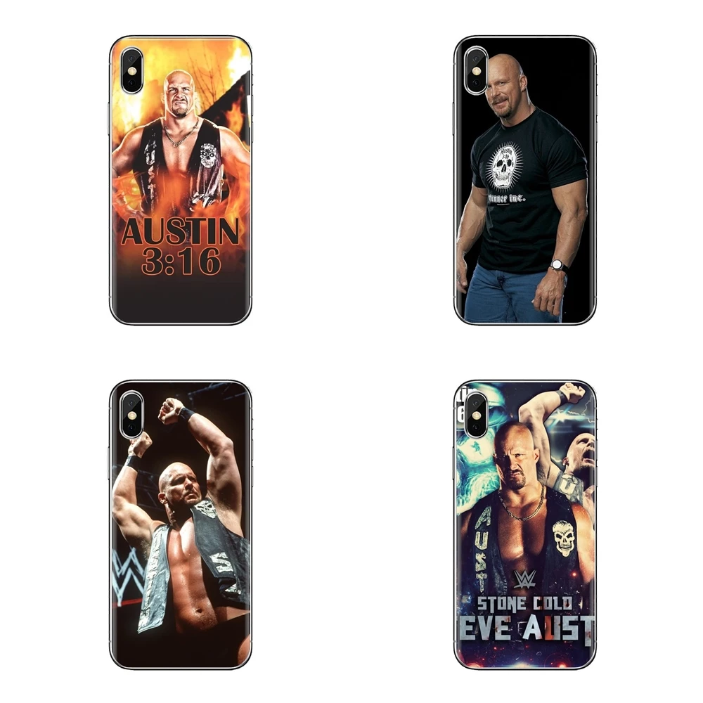 Чехол для мобильного телефона Stone Cold Steve autin iPhone XS Max XR X 4 4s 5 5S 5C SE 6 6S 7 8 Plus samsung Galaxy J1 J3