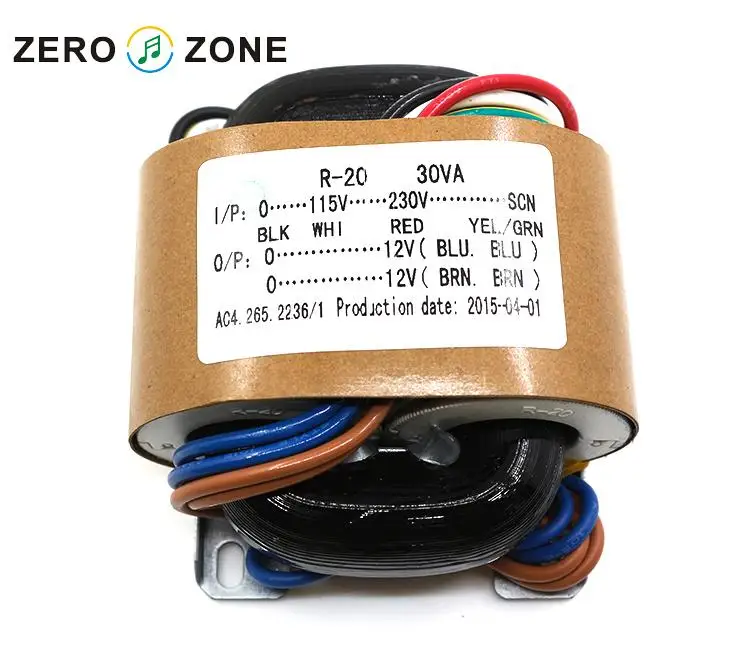 1PCS 30W 30VA R core transformer for amplifier preamp headphone dac phono AMP power supply