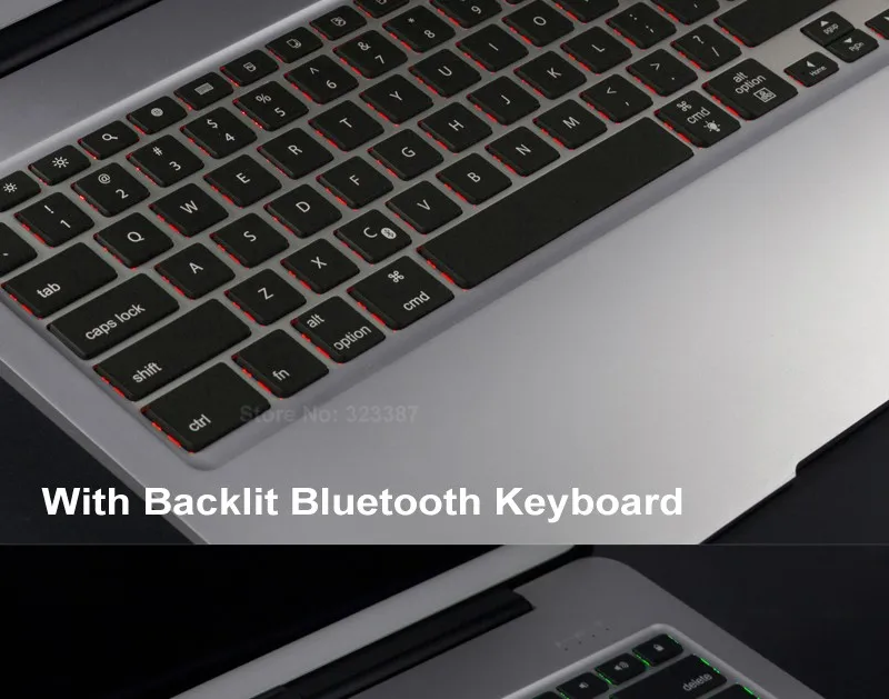 Премиум беспроводная алюминиевая Bluetooth клавиатура для iPad pro 12,", 7 цветов с подсветкой+ 5200 мАч powerbank+ Smart Sleep/Wakeup