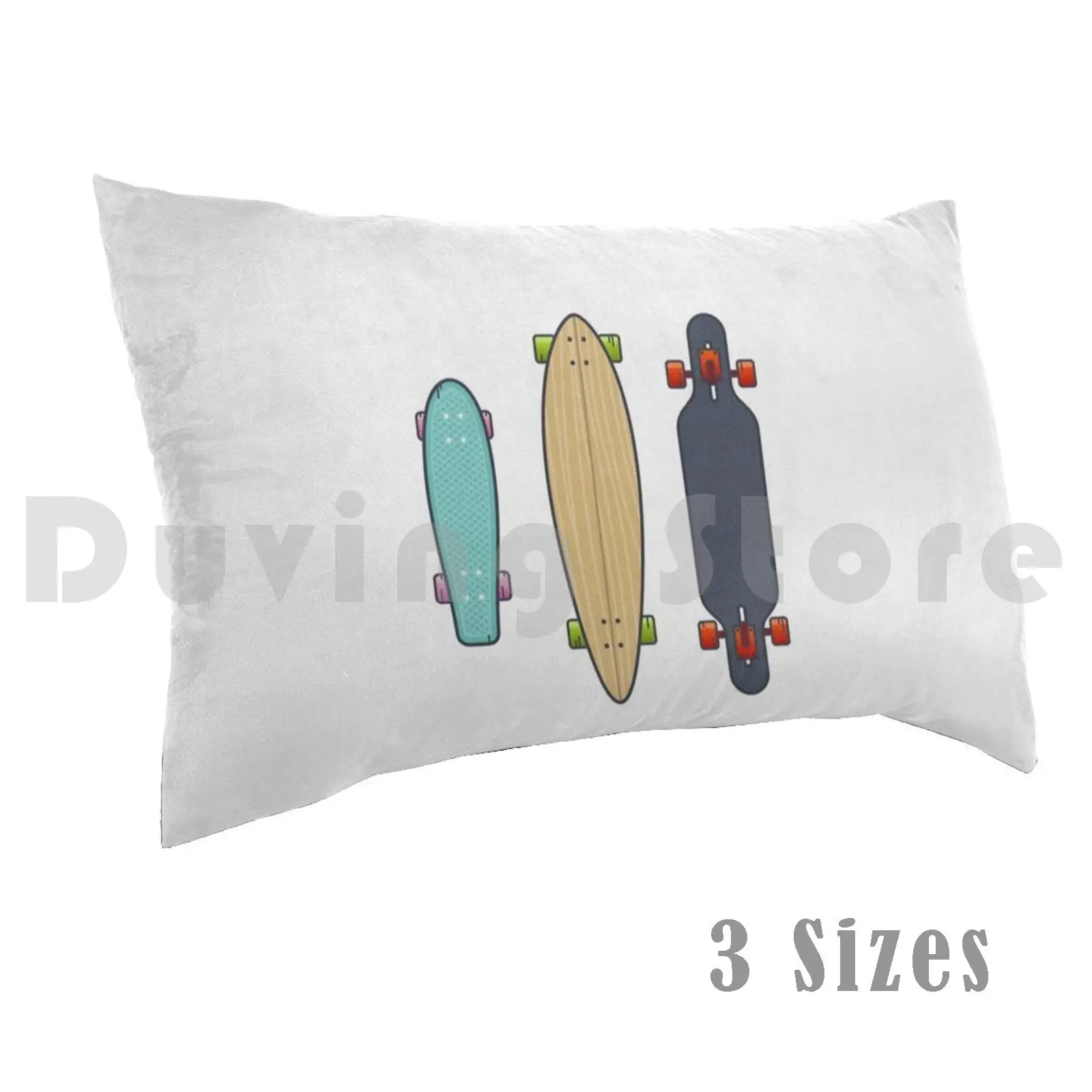 

Skate Longboard Colection Pillow Case Printed 50x75 Skate Long Longboard Sports Weed Movies Superhero