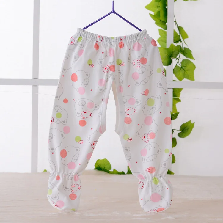 New Style Cotton And Wool Even Pants Men And Women BABY'S Unlined Pants Spring And Autumn Cotton Pants Combed Cotton Infant