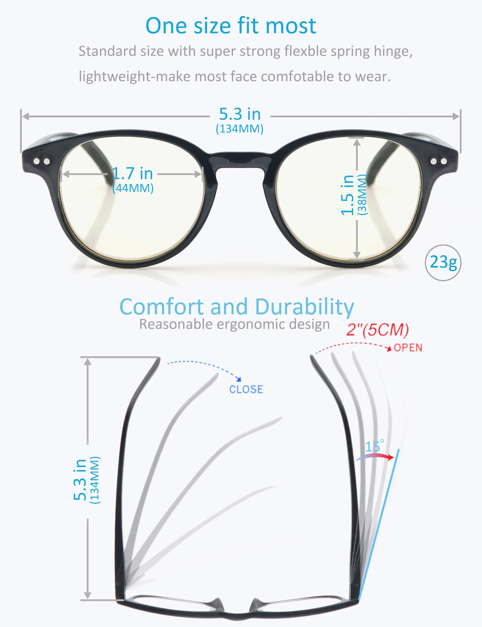 Женские и мужские круглые очки для чтения с защитой от синего излучения Ретро