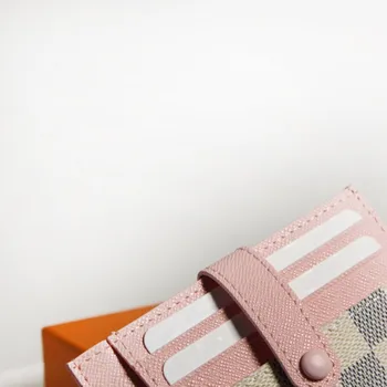 

Women/Men Print Mini Elegant Wallet Card Clutch Short Ladies Purse Coin Bag Credit Card Holder 4 Card Slots/Tri-fold with Box