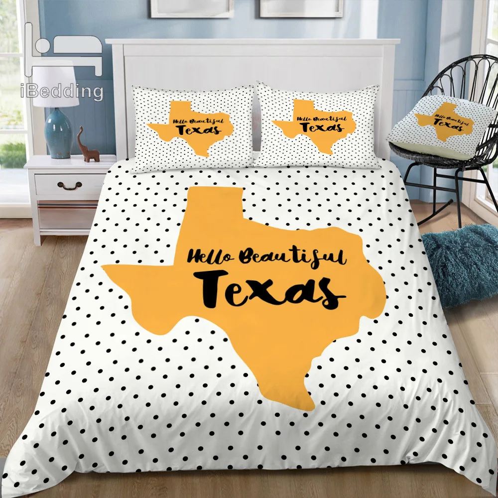 Hello Beautiful Texas 3D постельное белье с принтом пододеяльник набор королева король двойной размер
