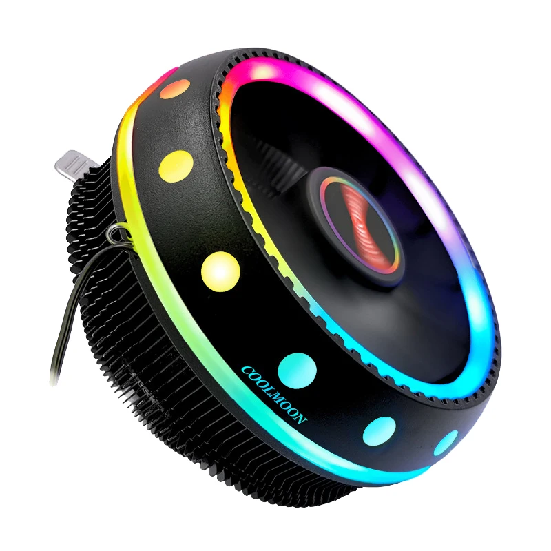 Кулер для ЦП COOLMOON UFO с RGB подсветодиодный кой 12 В| |