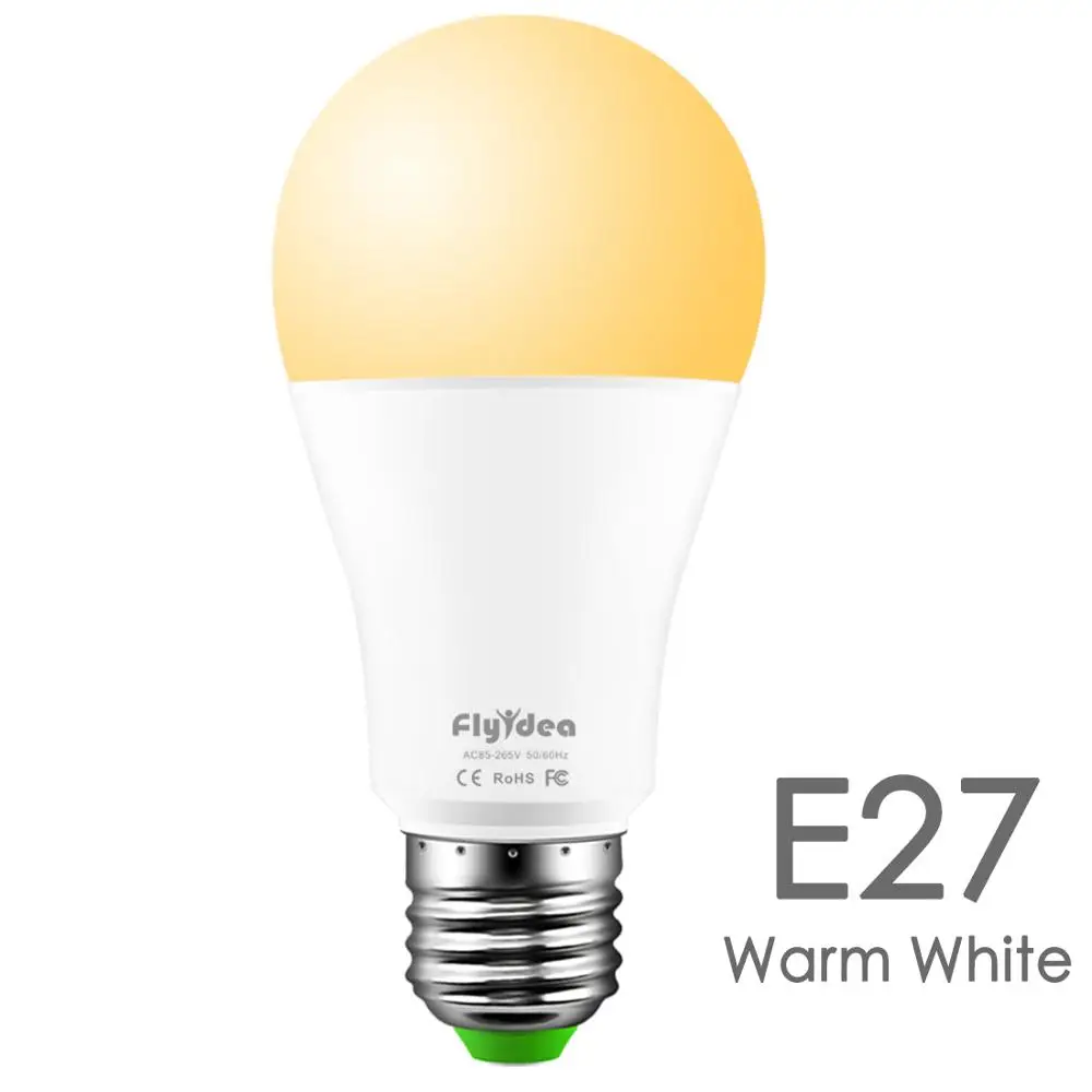 15 Вт E27 светодиодный светильник лампа равна 100 Вт лампа накаливания WiFi управление умная лампа для дома совместимый с Alexa и Google Assistant - Испускаемый цвет: Warm White