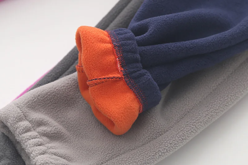 Korean-style Simple Warm Polar Fleece Casual Pants Autumn& Winter New Style Crawler BOY'S Girls Woven Nap Trousers