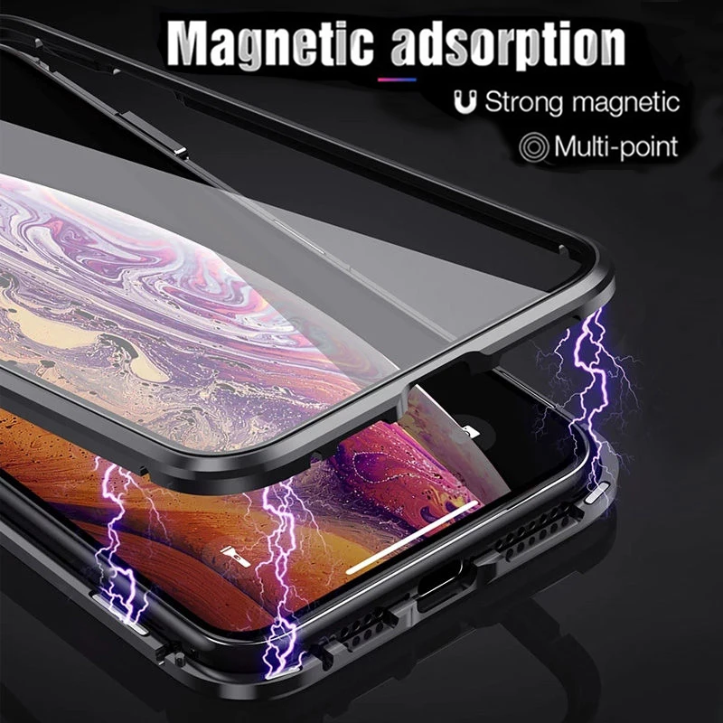 Magnetic-Adsorption-Metal-Phone-Case-For-iPhone-XR-XS-X-XS-Max-6-7-8-Plus