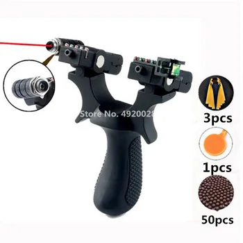 

New outdoor hunting resin slingshot laser sight precision shooting with rubber band adult slingshot shooting competition 2019