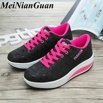 

Hot Sale Women's Sneakers Chunky Sneakers Lace Up Women's Sport Shoes Soft Sport Running Shoes Black Branded Women's Shoes H2