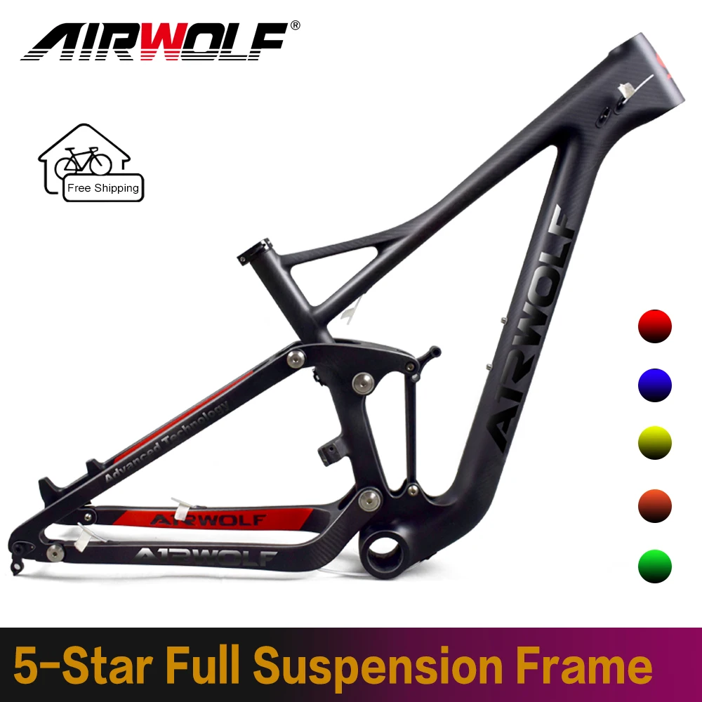 Carbon-Frame-29-MTB-Frame-Full-Suspension-Boost-148-or-142mm-Enduro ...
